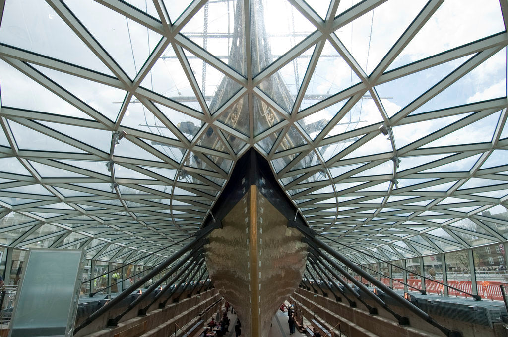 Detail of Refurbished clipper 'Cutty Sark' (1869), re-opened 25 April 2012 by National Maritime Museum