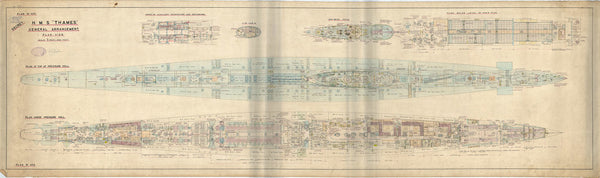 General arrangement of ‘River’ class (1932-34) submarines - 'Thames'