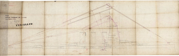 Wireless rig plan for HMS 'Tiger' (1913)