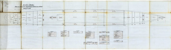 Plan of Hold for HMS 'Broke' for Nav. Officer
