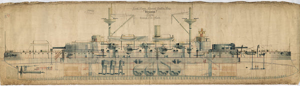 Profile plan for HMS ‘Hood’ (1891)
