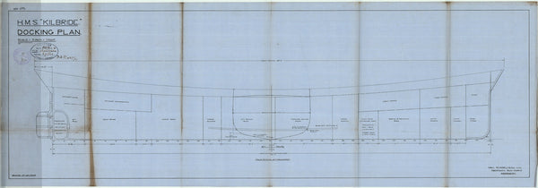 Docking plan for HMS ‘Kilbride’ (1918)
