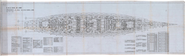 Hold plan as fitted for HMS 'Duke of York' (1940)