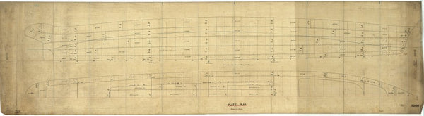 Hull and deck plating plan