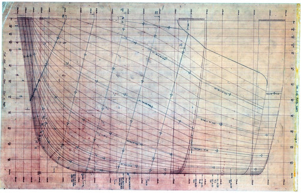 Plan of forward end plate lines for Formidable