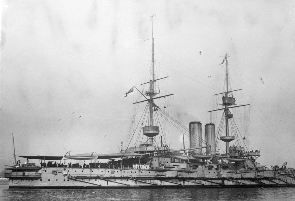 Detail of Battleship HMS 'Goliath' (1898) by unknown