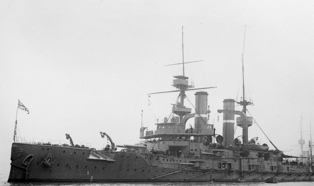 Detail of Battleship HMS 'Triumph' (1903) by unknown
