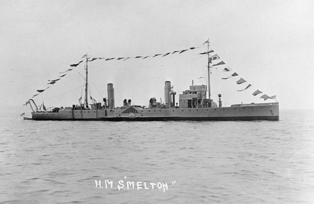 Detail of Photograph of the paddle minesweeper HMS 'Melton' 1924, Richard Perkins Collection by unknown