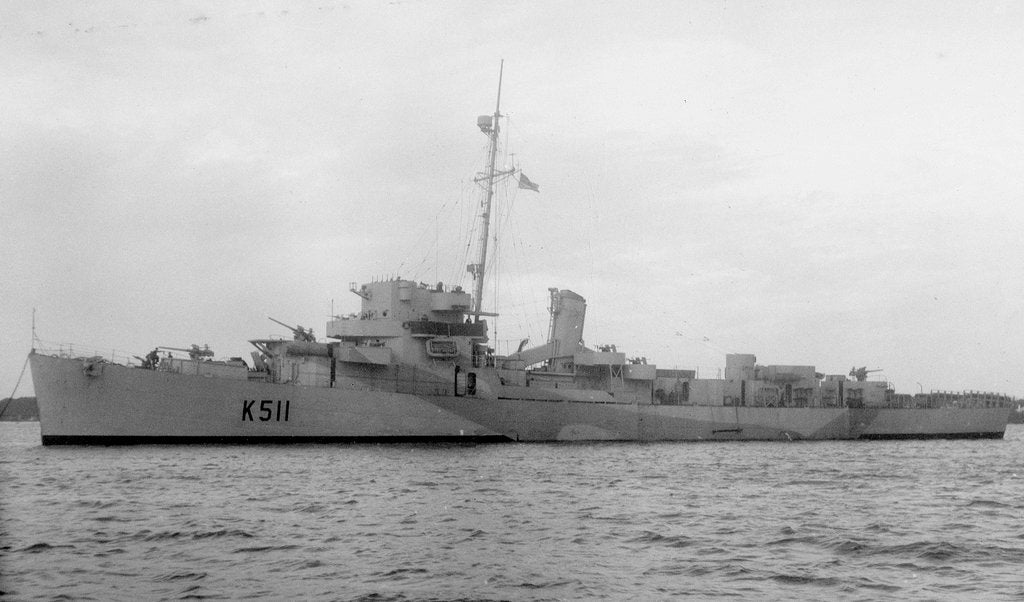 Detail of Frigate HMS 'Cranstoun' (1943) by unknown