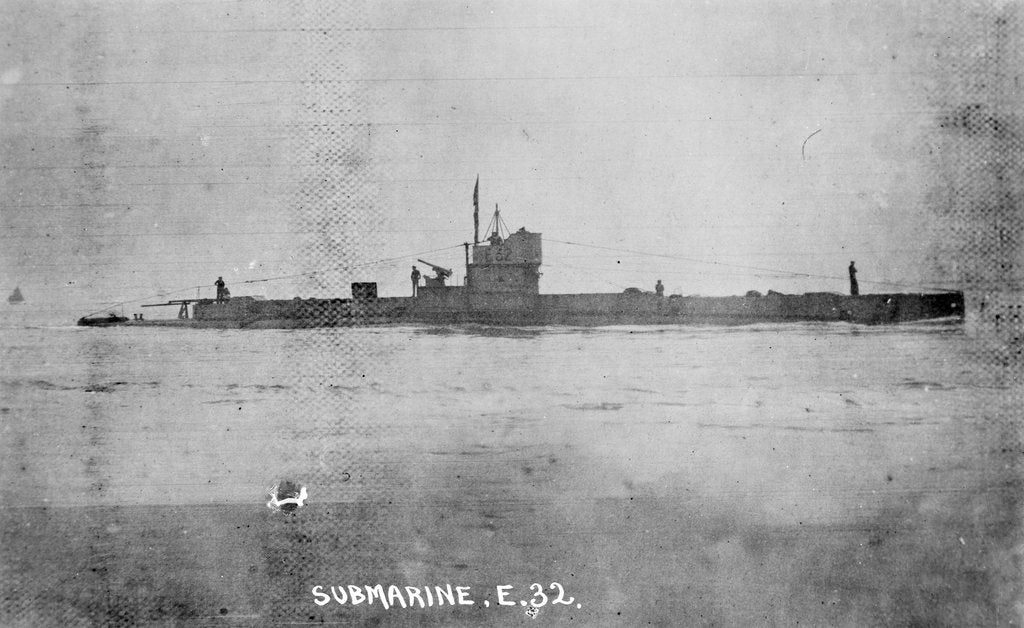 Detail of Submarine HMS 'E32' (1916) by unknown