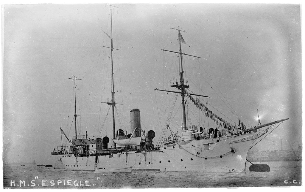 Detail of HMS 'Espiegle' (1900) by unknown