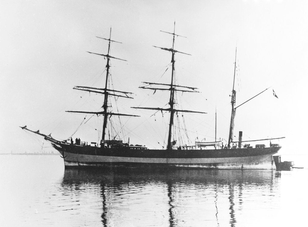 Detail of 'Mary Jose' (Da, 1876) coming up to anchorage by unknown