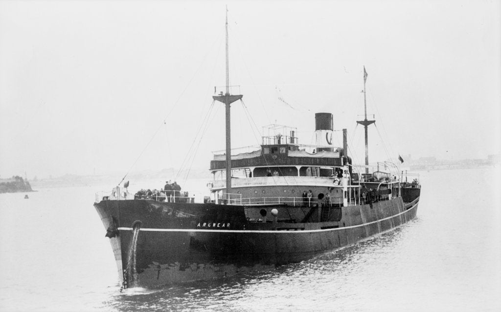 Detail of 'Arcwear' (Br, 1934) at anchor by unknown