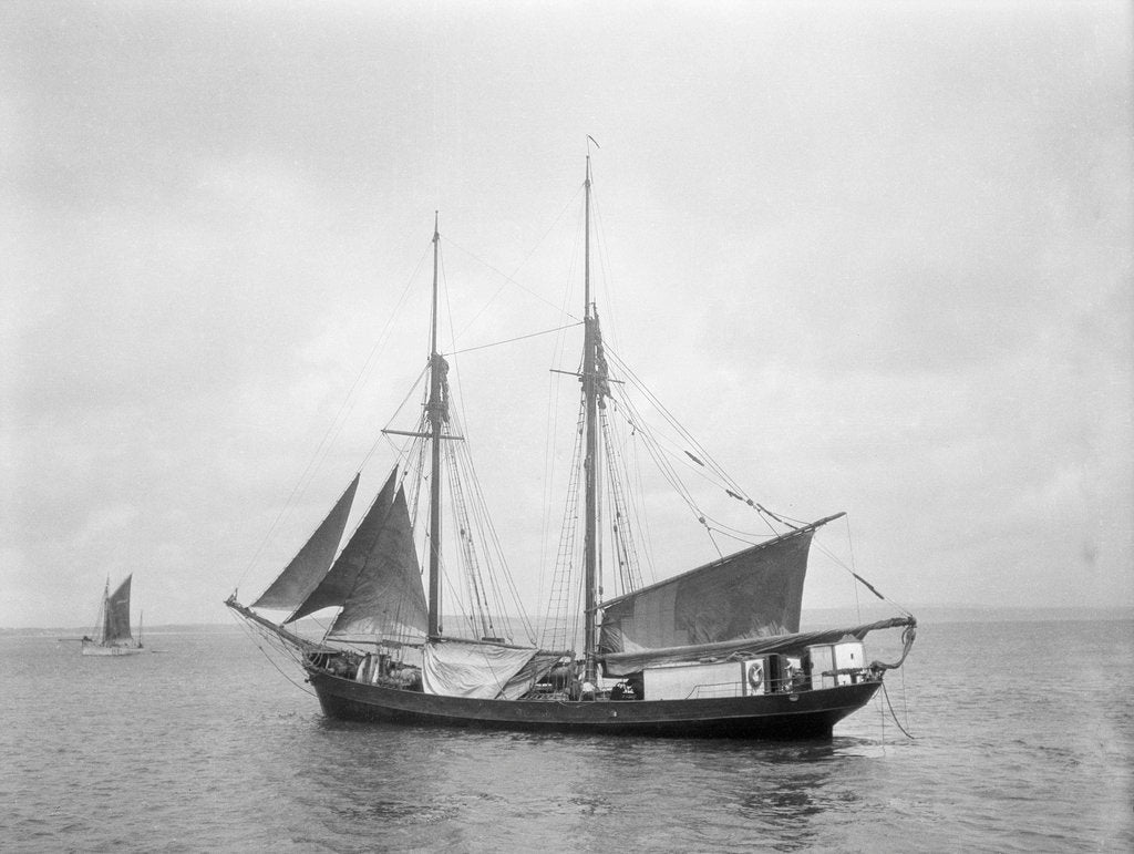 Detail of The 2 masted schooner 'Rothersand' (Britain, 1907), ex 'Heinrich Linnemann', Albert Westcott (Plymouth) by unknown