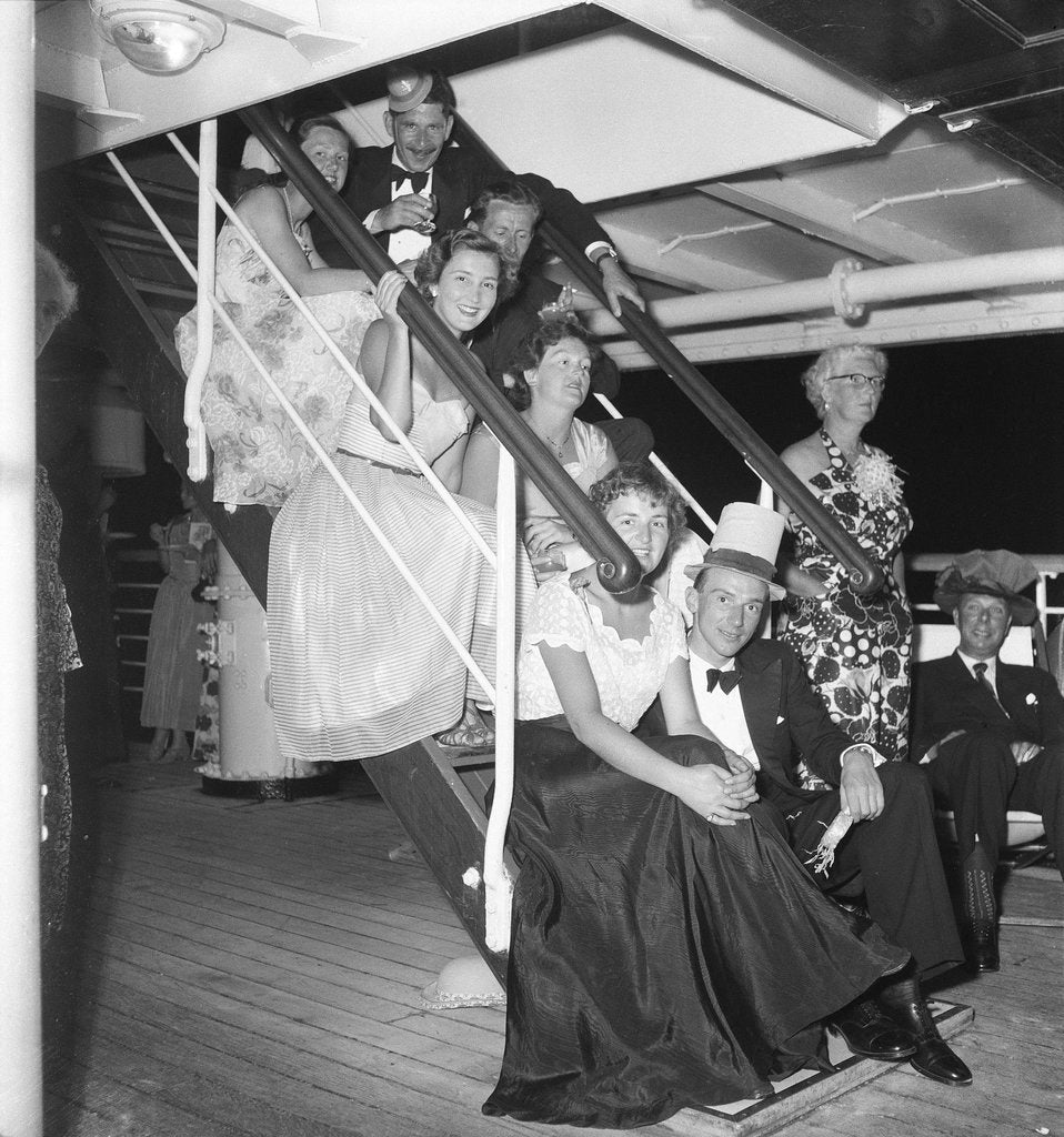 Detail of Cocktail party aboard the 'Chusan' by Marine Photo Service