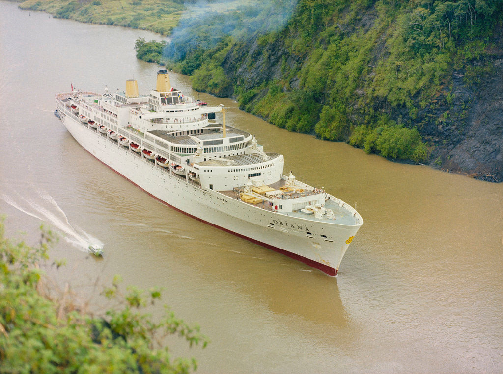 Detail of 'Oriana' Passing through the Panama Canal by unknown