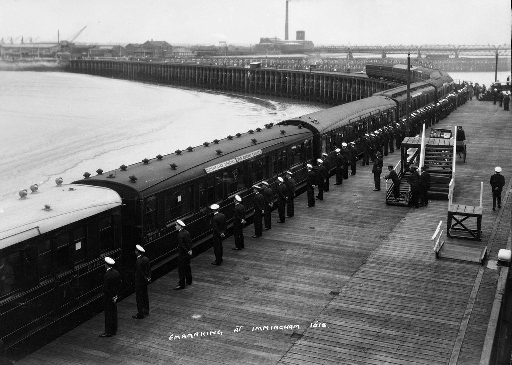 Detail of The railway station at Immingham Dock by Marine Photo Service