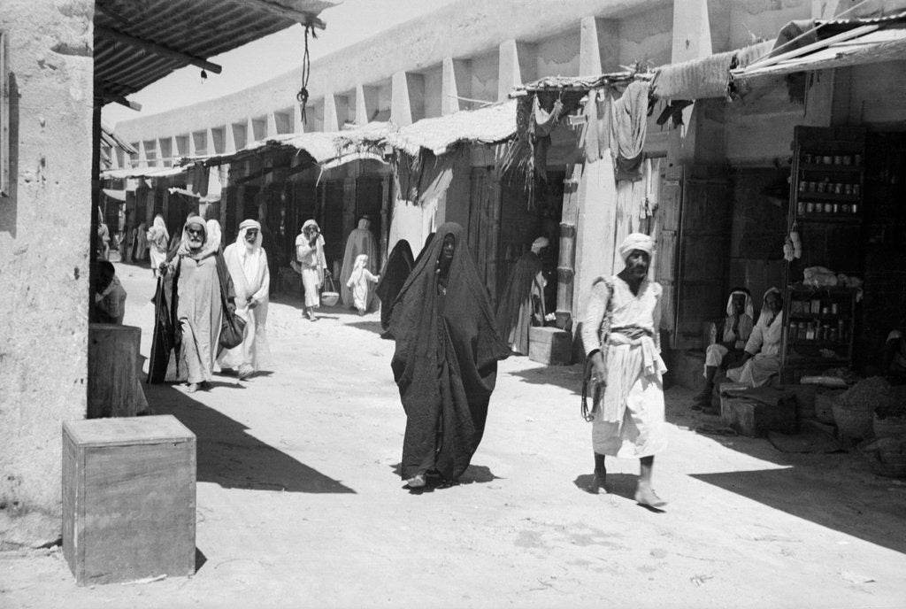 Detail of The bazaar or suq, Kuwait by Alan Villiers