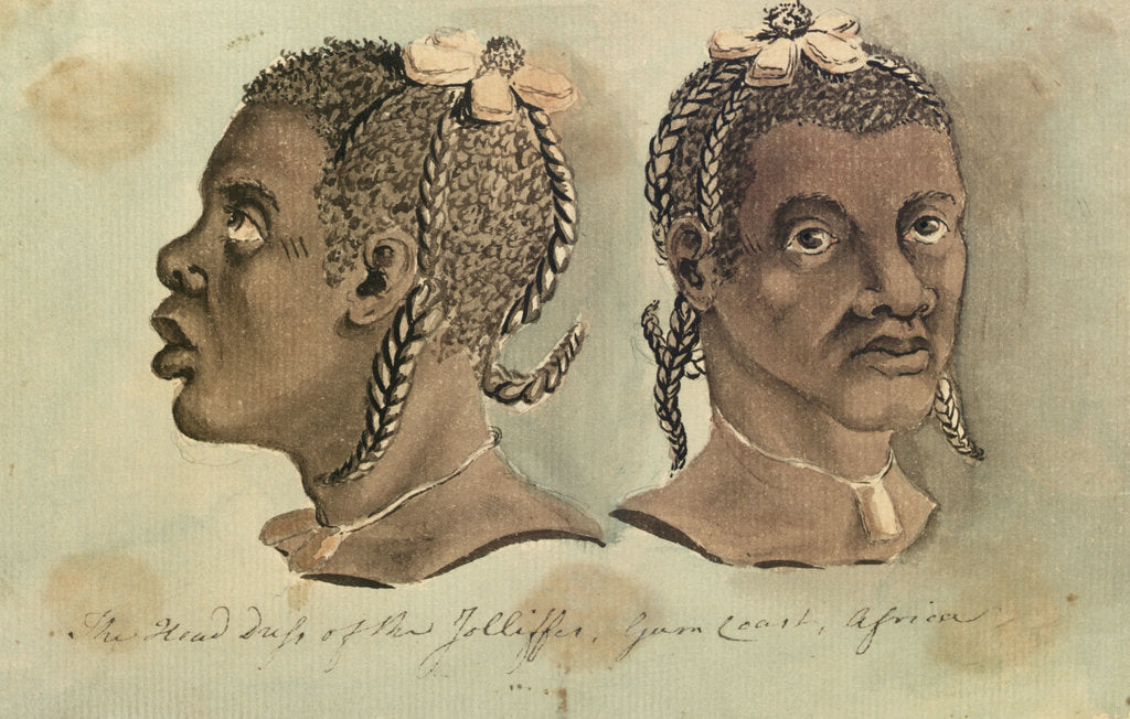 Detail of The Head-dress of the Jolliffes, Gum Coast, Africa by Gabriel Bray