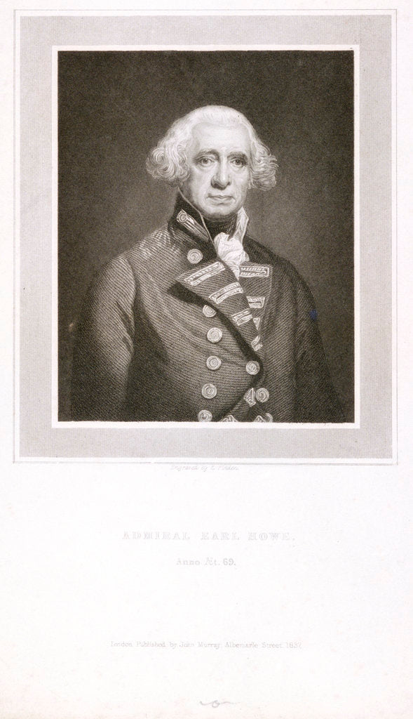 Detail of Admiral Earl Howe, Anno AEt 69' by John Singleton Copley