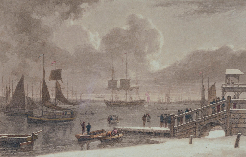 Detail of Gravesend by Thomas Daniell