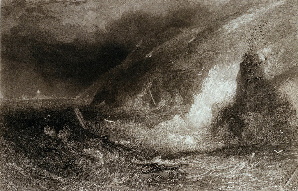 Detail of Long-ship's light houses. Lands End by Joseph Mallord William Turner