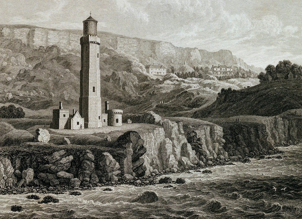 Detail of The New Lighthouse, Niton by George Brannon