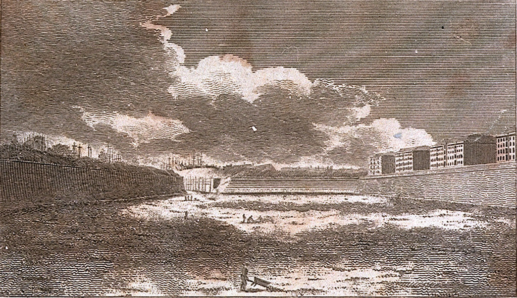 Detail of The West India Docks, as they appeared in March 1802 by unknown