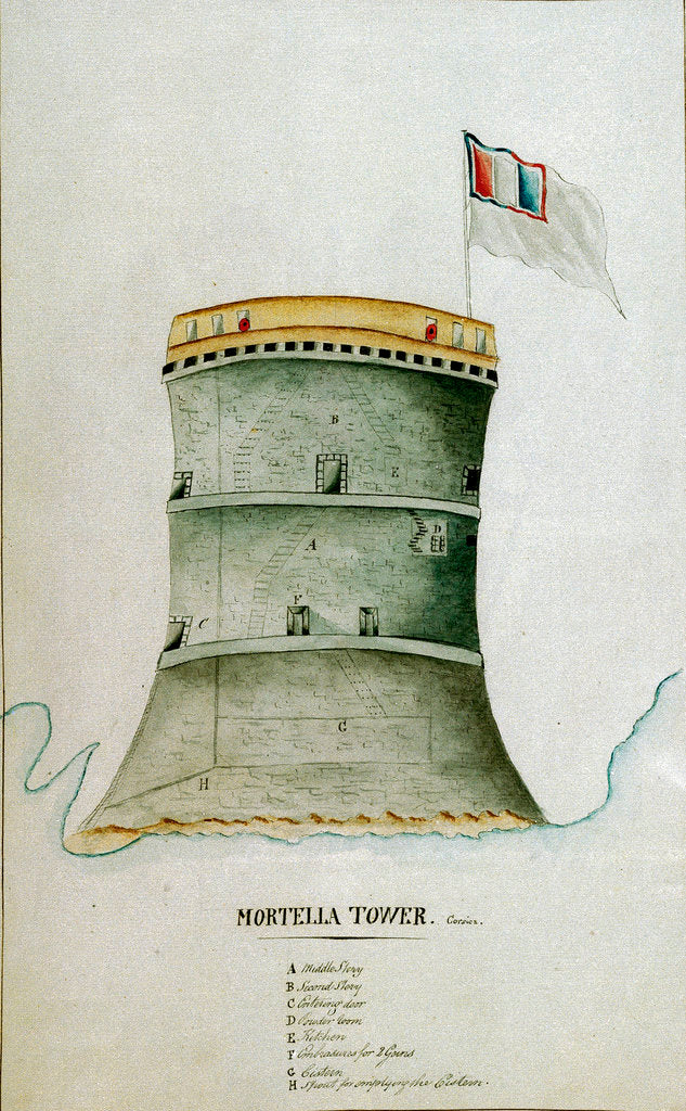 Detail of Mortella Tower, Corsica by C. F. D.