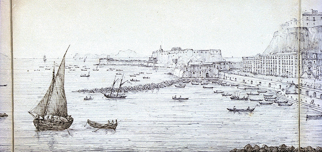 Detail of Panoramic view of Naples by Antonio Senape