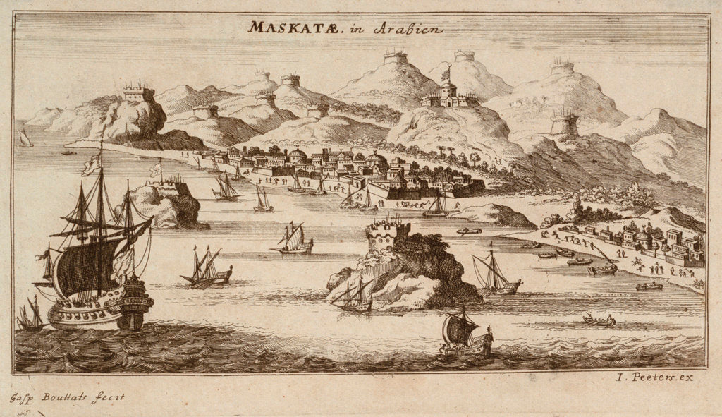 Detail of Maskatae in Arabien by Jan Peeters