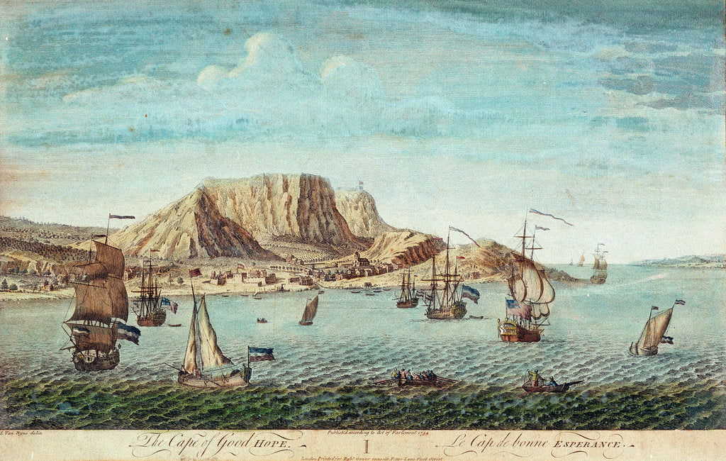 Detail of The Cape of Good Hope by Jan van Ryne