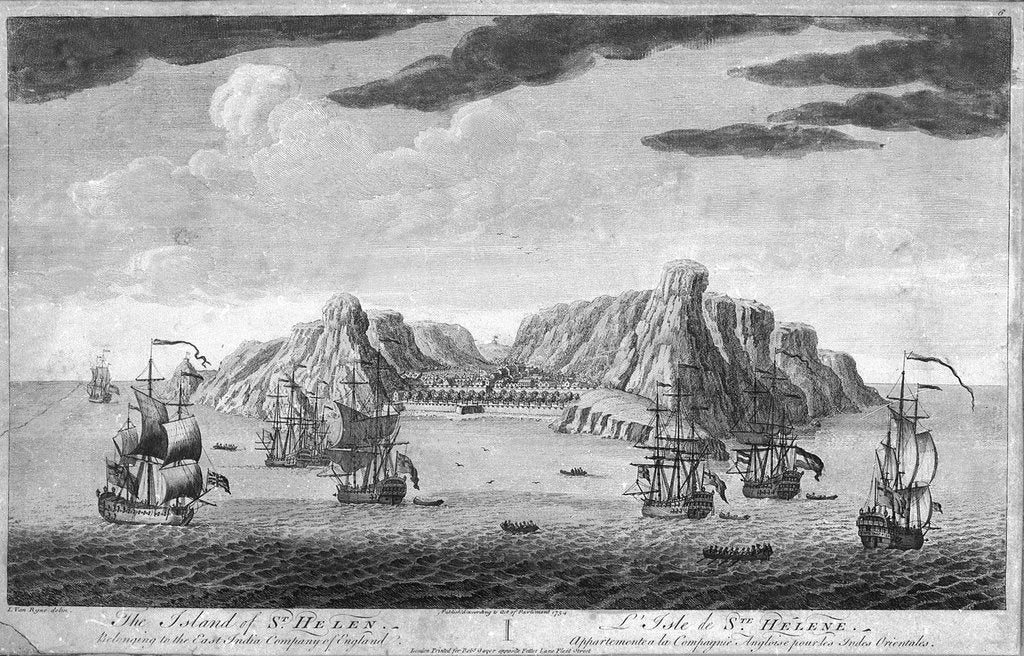 Detail of The island of St Helen by Jan van Ryne