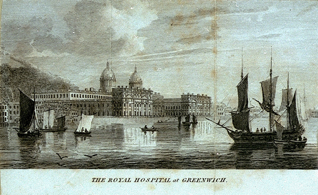 Detail of The Royal Hospital at Greenwich by unknown