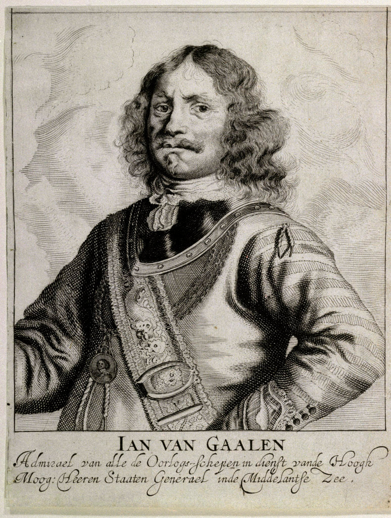 Detail of Admiral Ian van Gaalen by J. Lievens