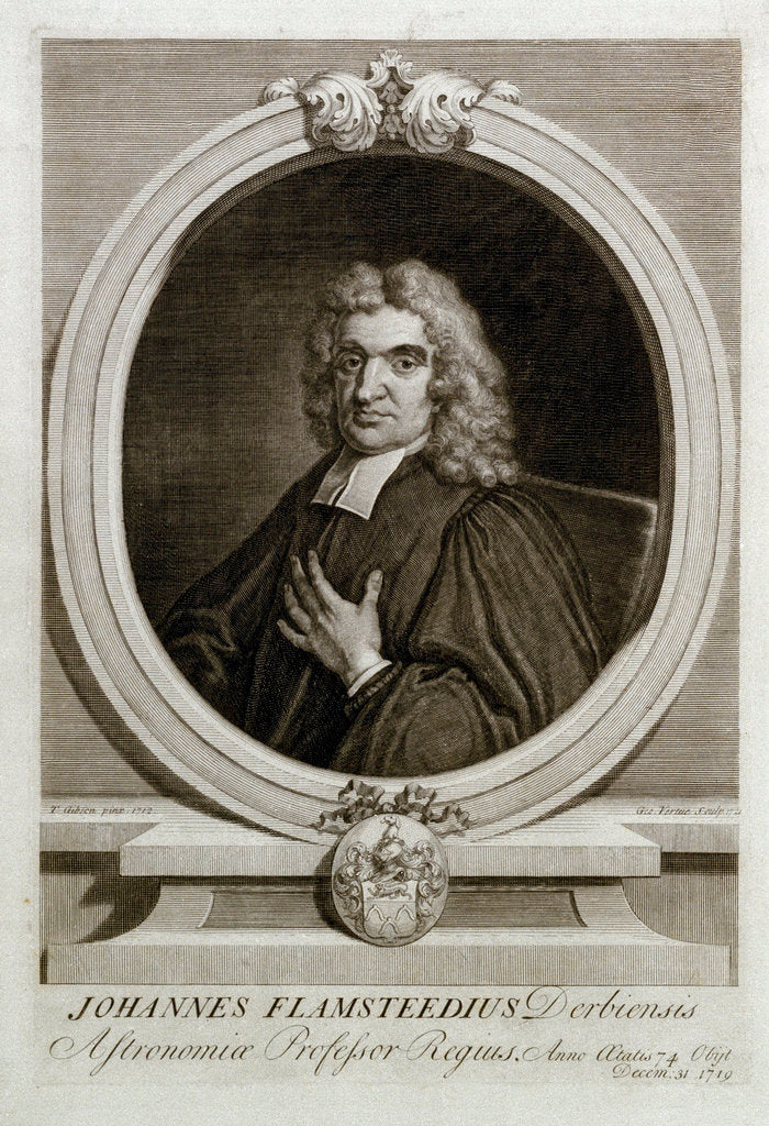 Detail of John Flamsteed by Thomas Gibson
