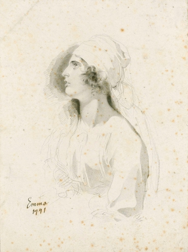 Detail of Emma, Lady Hamilton by Thomas Lawrence