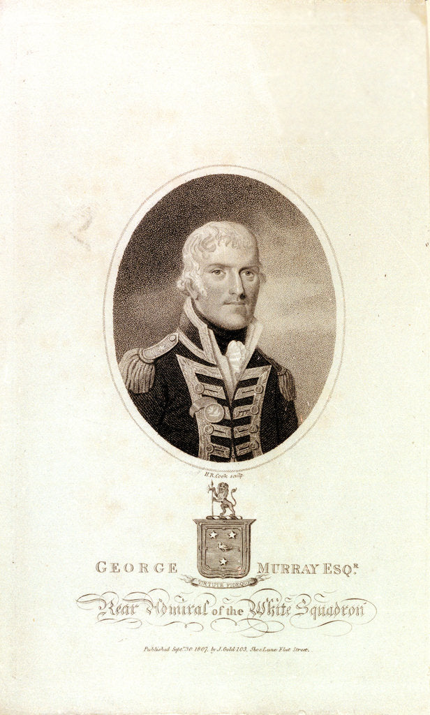 Detail of George Murray Esqr Rear Admiral of the White Squadron by Henry R. Cook