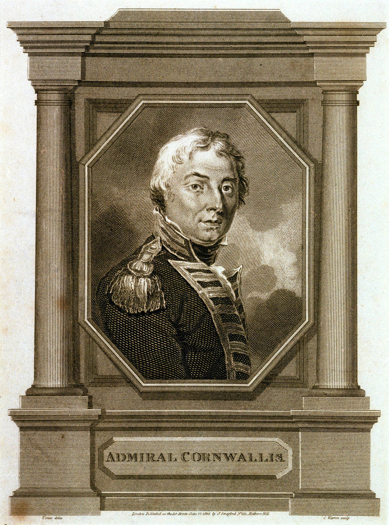 Detail of Admiral Cornwallis by Thomas Uwins