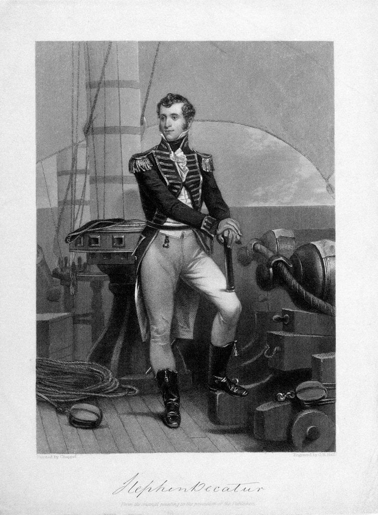 Detail of Stephen Decatur From the original painting in the possession of the Publishers by Chappel