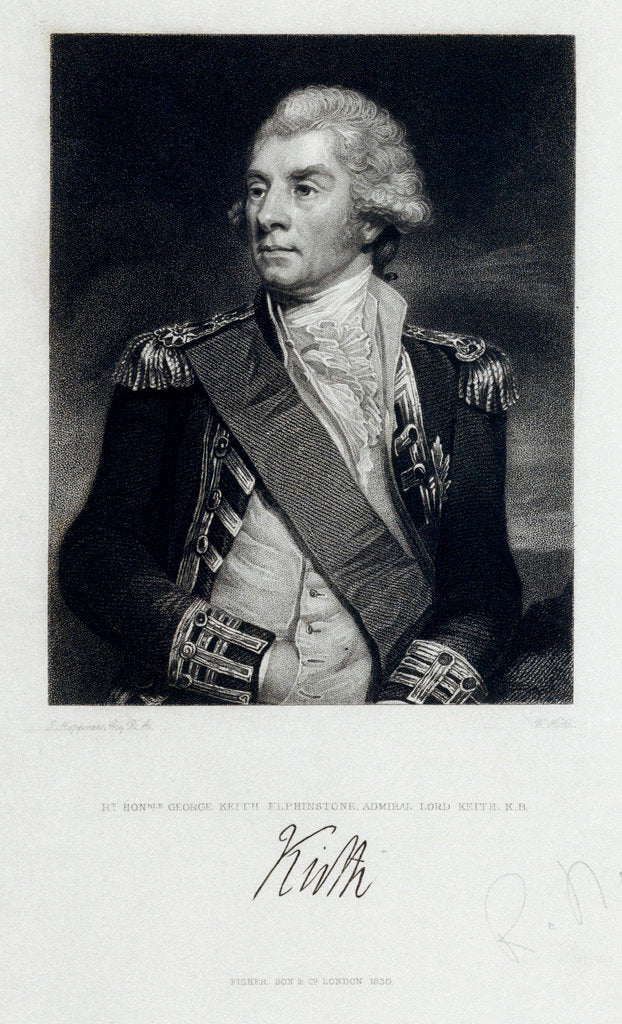Detail of Rt, Honble George Keith Elphinstone, Admiral Lord Keith, K.B by John Hoppner