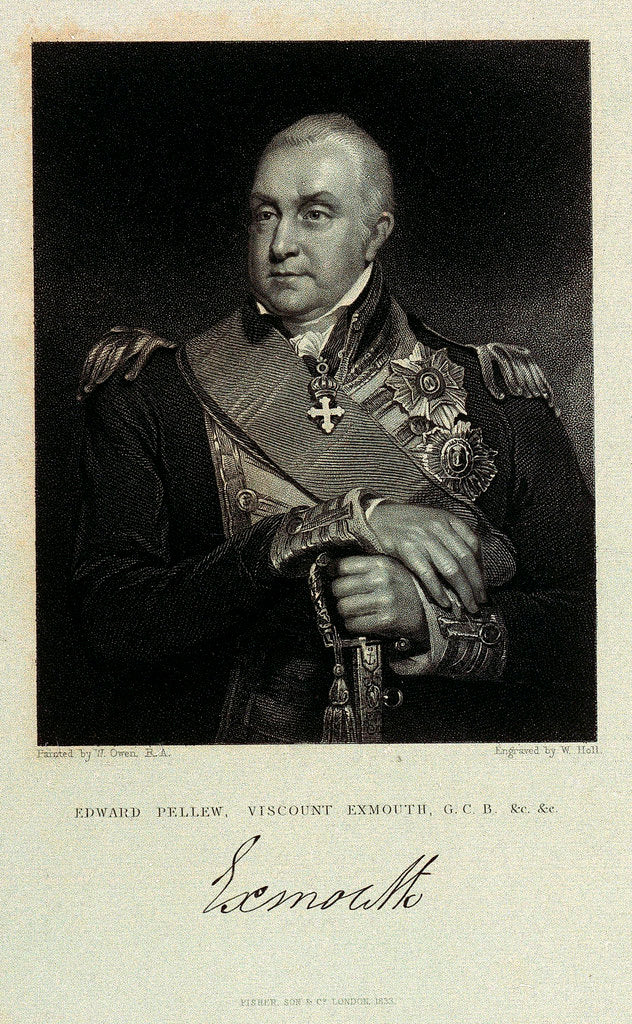 Detail of Edward Pellew, Viscount Exmouth, G.C.B.&c.&c. Exmouth by William Owen