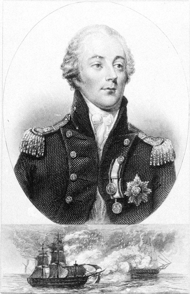 Detail of Rear Admiral Sir James Saumarez, K.B. by Jean