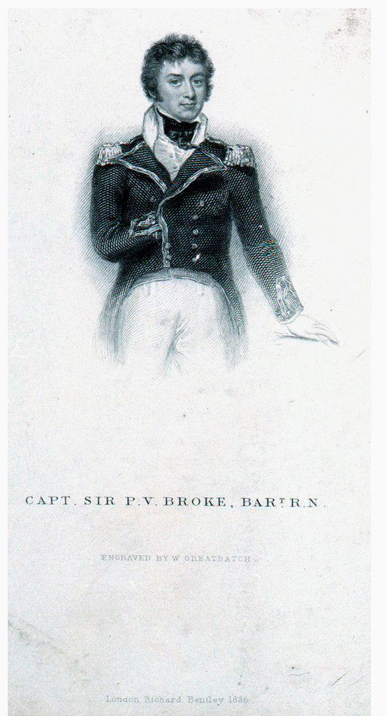 Detail of Captain Sir P.V. Broke, Bart, R.N. by William Greatbach