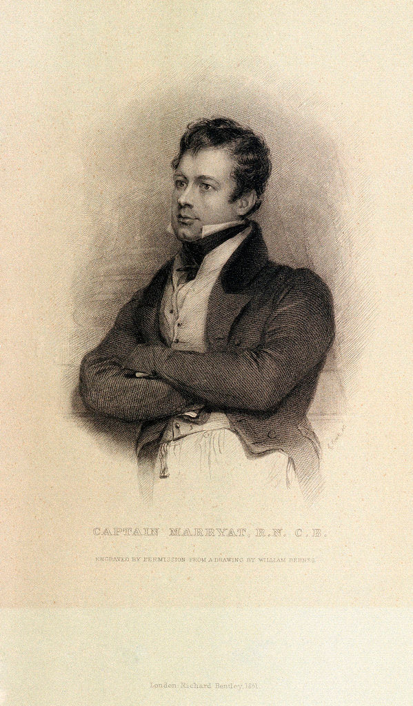 Detail of Captain Marryat, R.N. C.B. by William Behnes