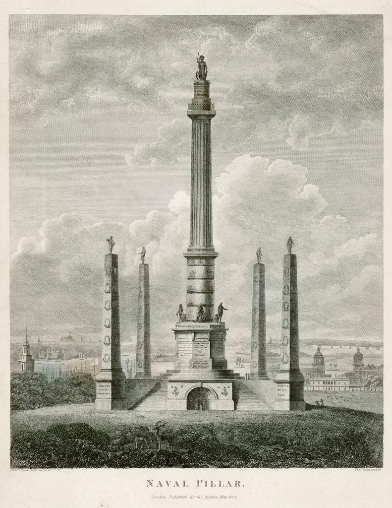 Detail of Naval pillar by Richard Elsam