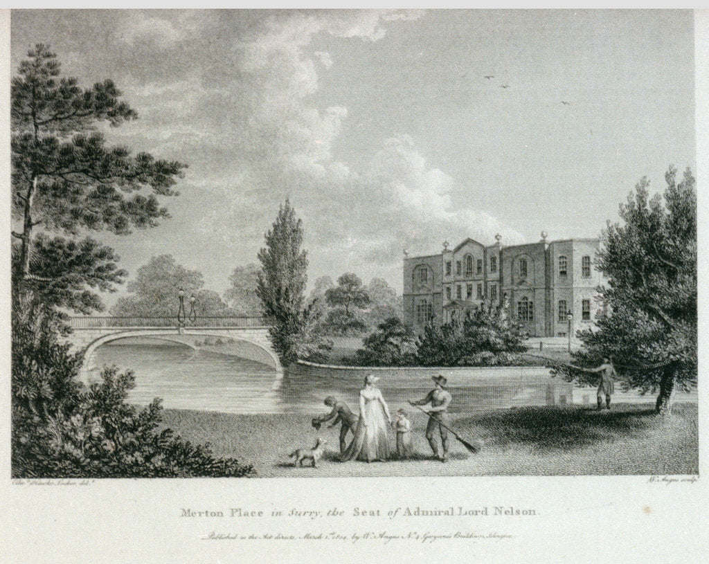 Detail of Merton Place in Surry, the Seat of Admiral Lord Nelson by Edward Hawke Locker
