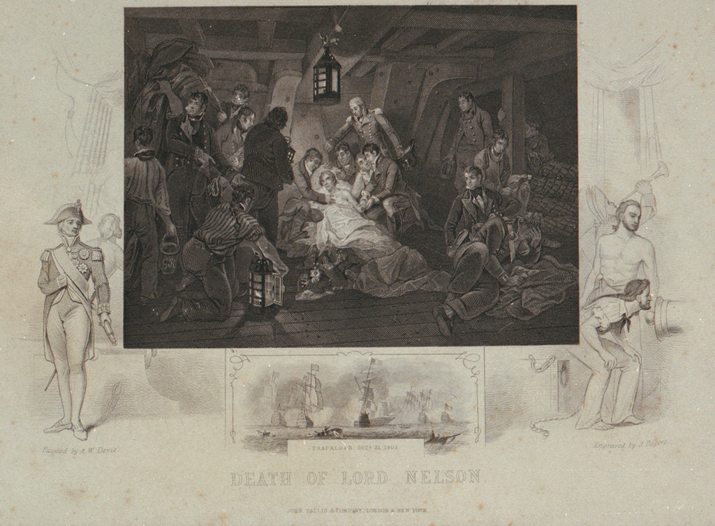 Detail of Death of Lord Nelson, Trafalgar Octr 21 1805 by Arthur William Devis