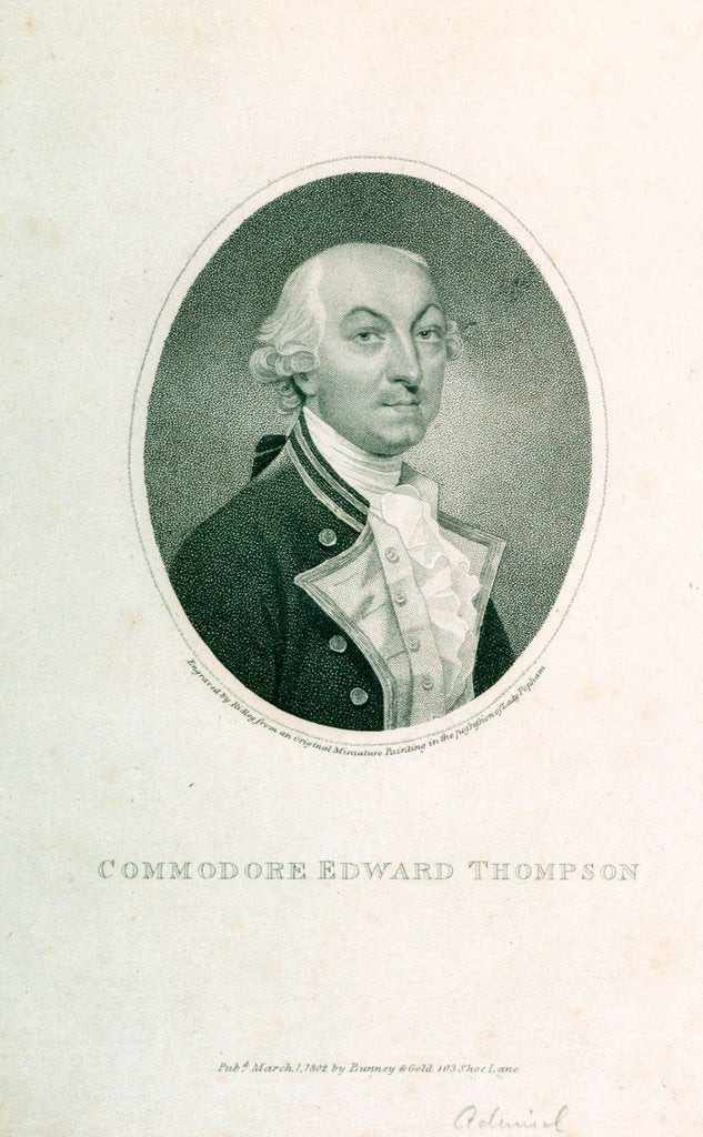 Detail of Commodore Edward Thompson by William Ridley