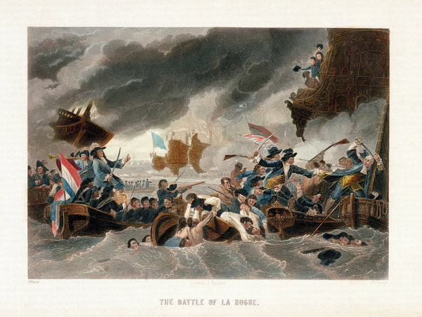 The Battle of La Hogue, 1692 posters & prints by Benjamin West